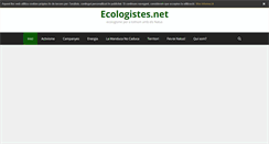 Desktop Screenshot of ecologistes.net