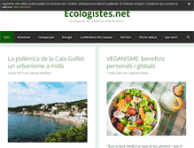 Tablet Screenshot of ecologistes.net